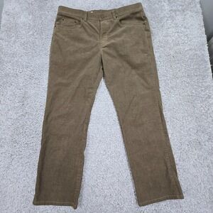 Onward Reserve Pants Mens 38x32 (Fits 36x29) Brown Corduroy Straight READ